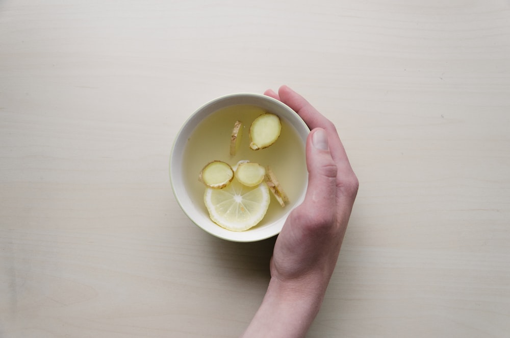 a cup of ginger tea