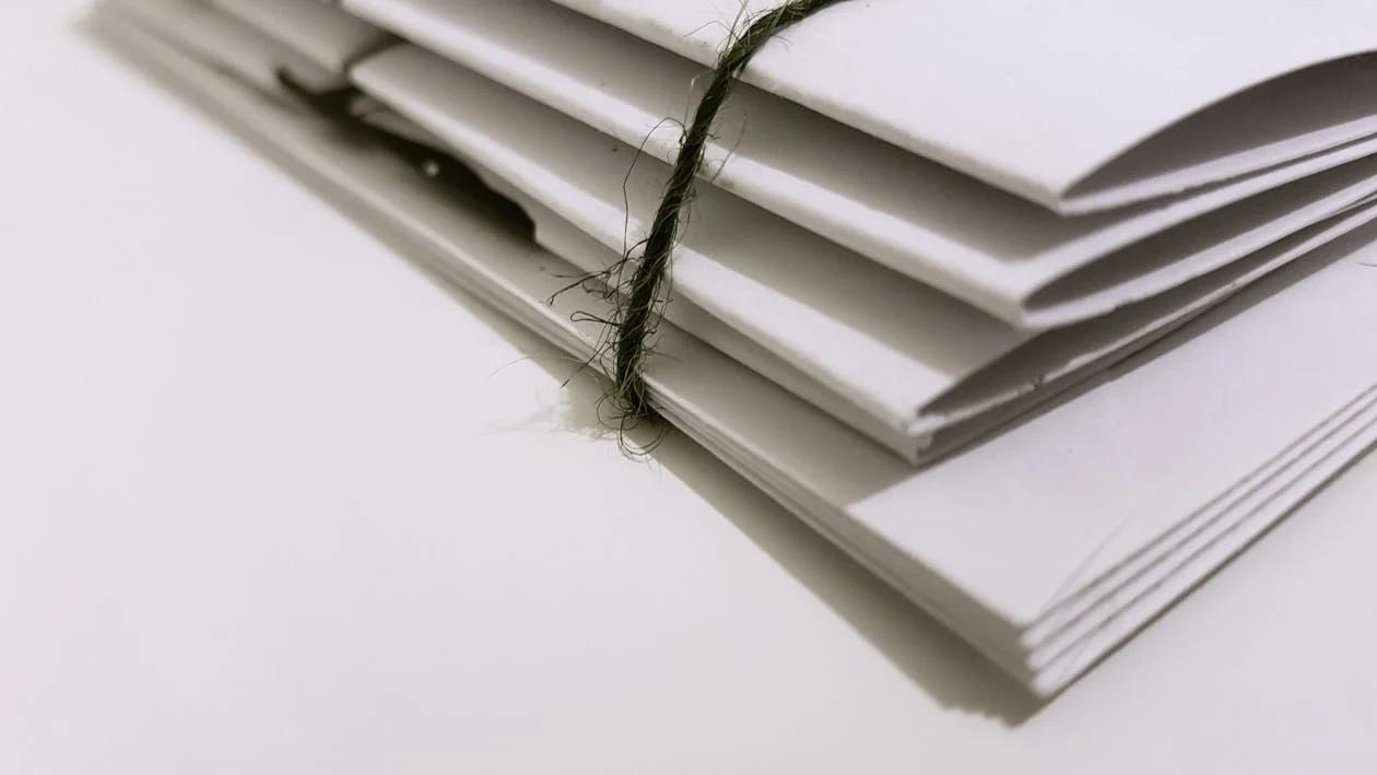 A stack of compiled documents 