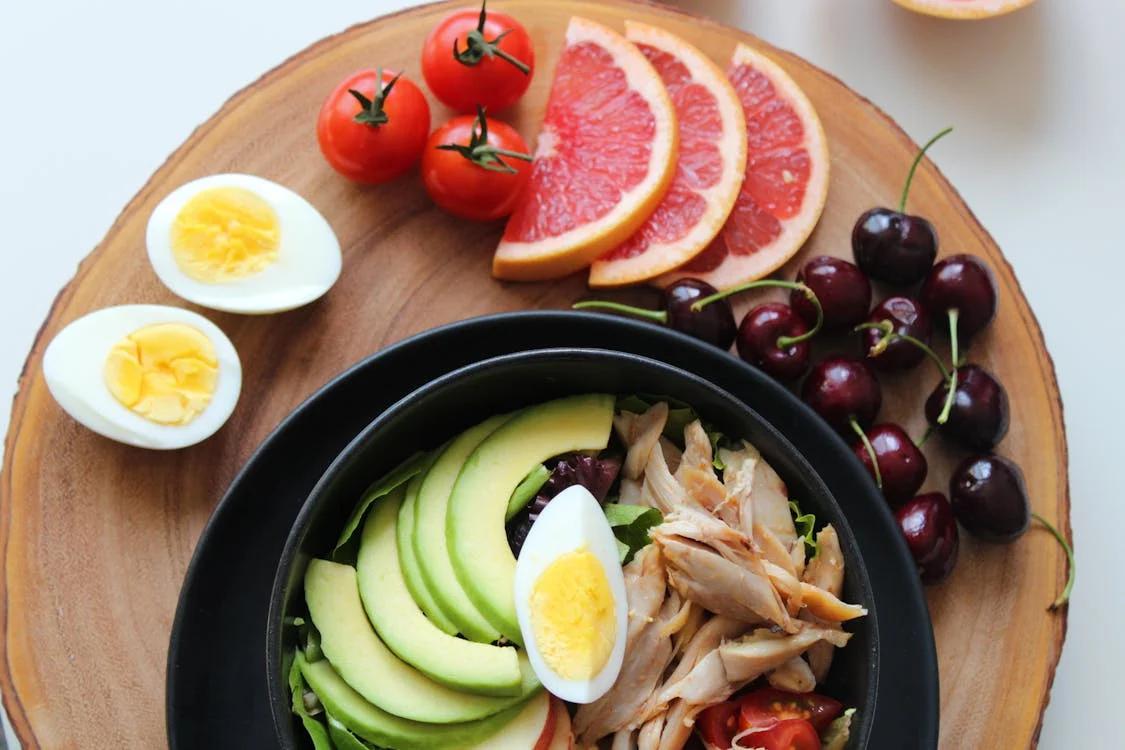 A variety of healthy food options 