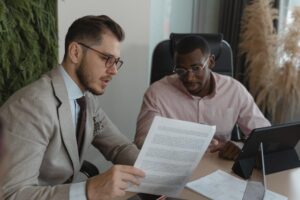 Worker with HR to resolve an FMLA certification issue.