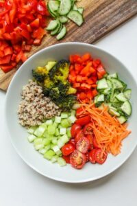 An image of a bowl with vegetables