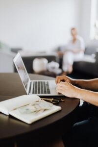 man using a laptop