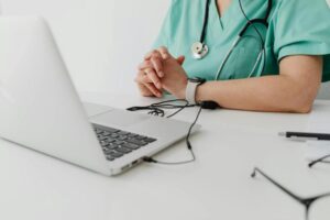 A doctor providing FMLA certification service.